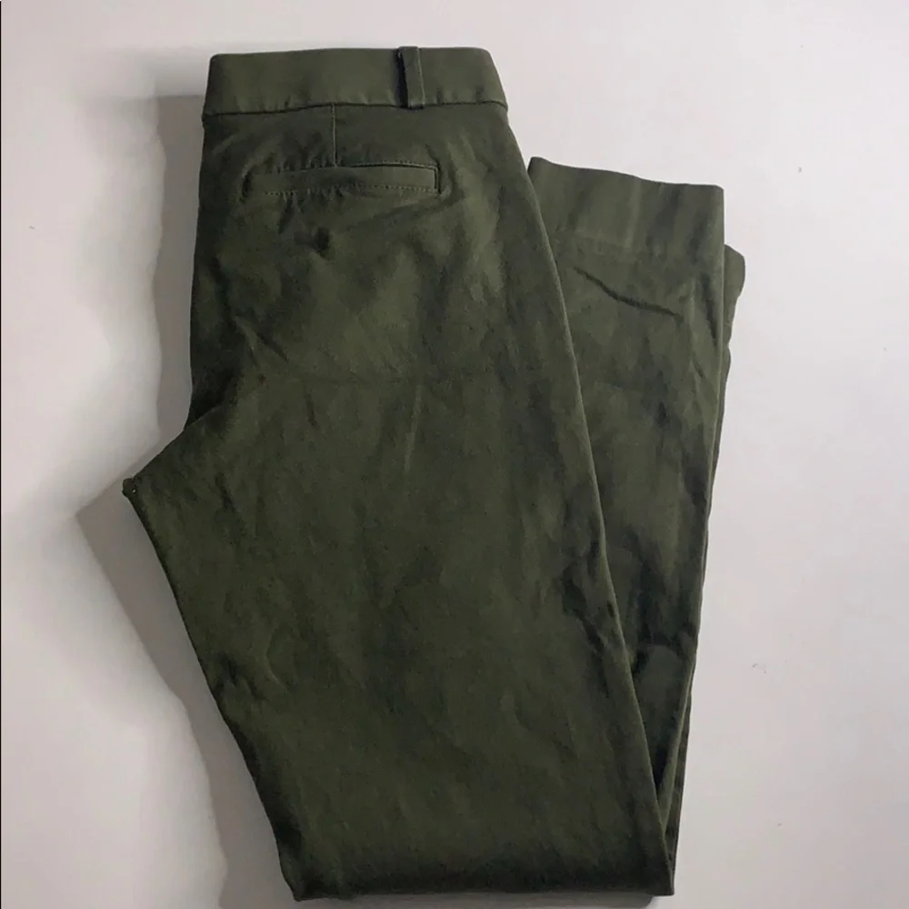 Banana republic Sloan olive green straight pant women’s 2 small